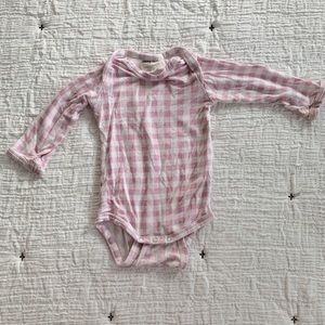 SPEARMINTLOVE Lavendar Gingham Onesie